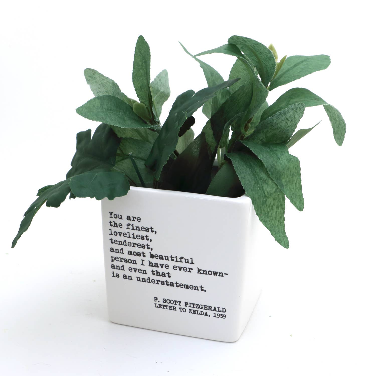 Most Wonderful Person Square Pot, indoor planter