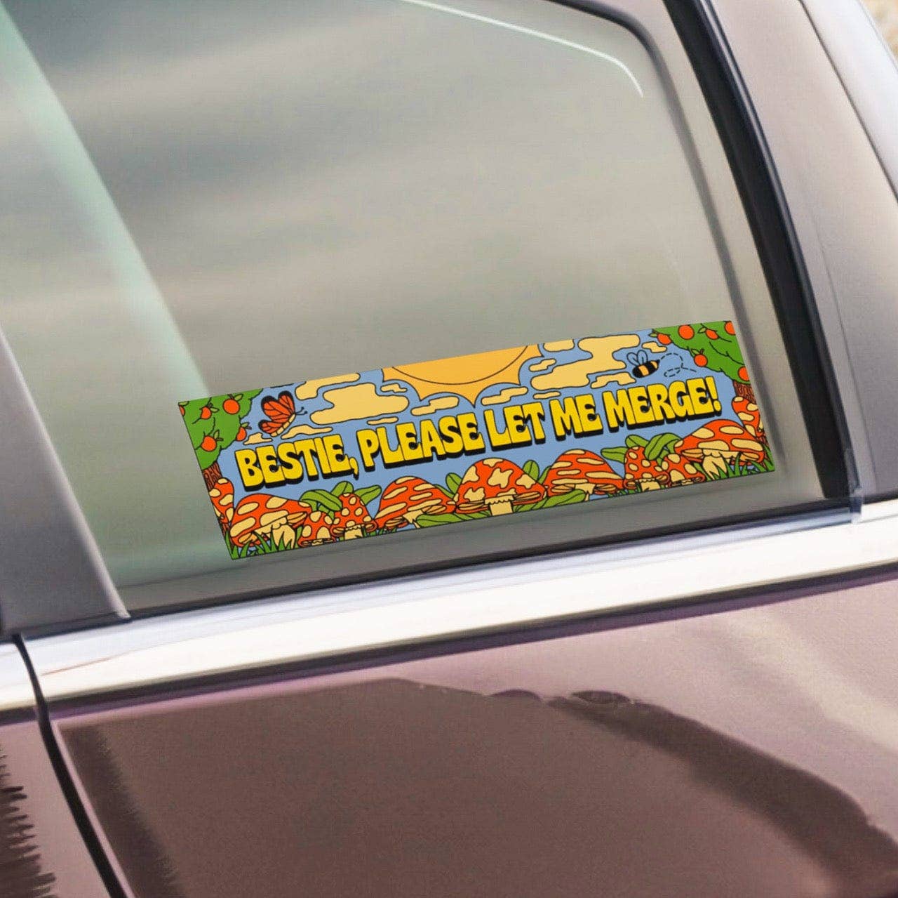 Bestie, Please Let Me Merge! Large Sticker