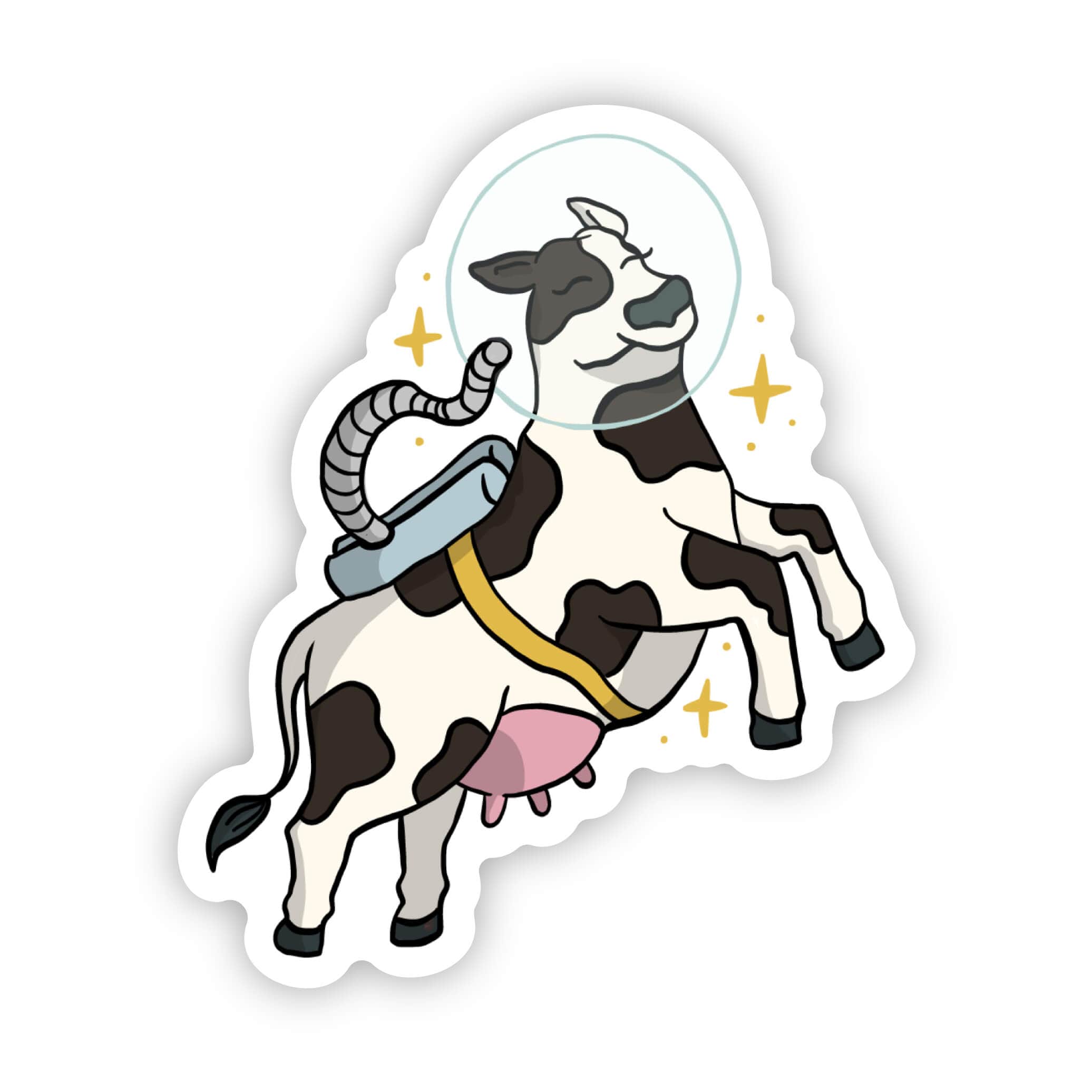 Cow Space Astronaut Sticker