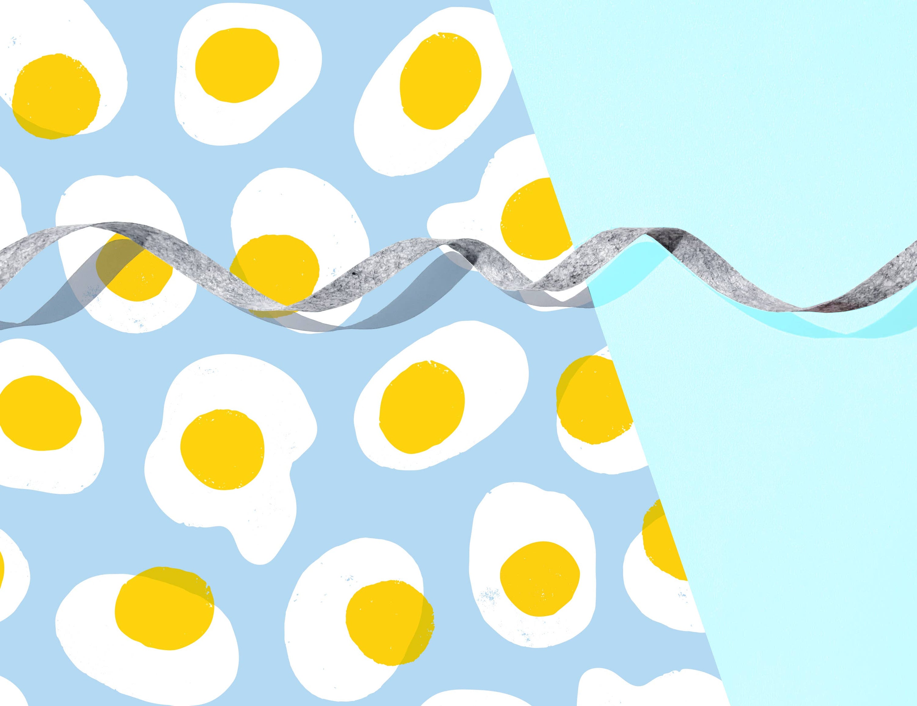 Fried Eggies - Wrapping Paper / Gift Wrap Sheet