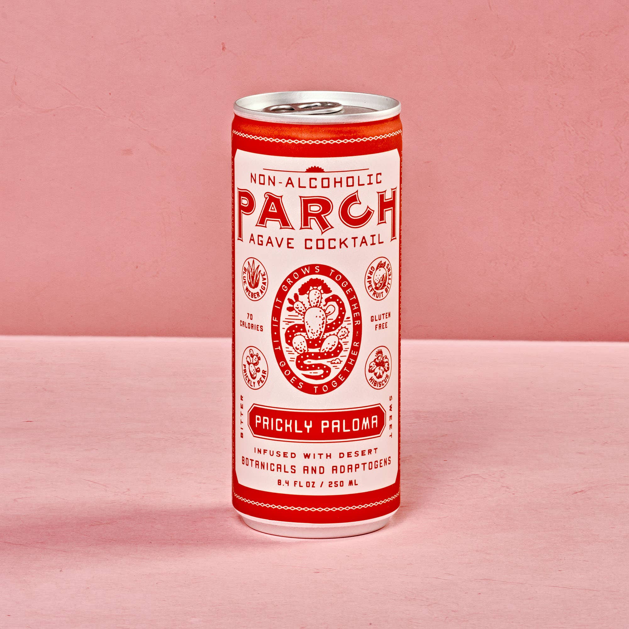 PARCH Prickly Paloma Non-Alc Agave Cocktail - 4 Pack