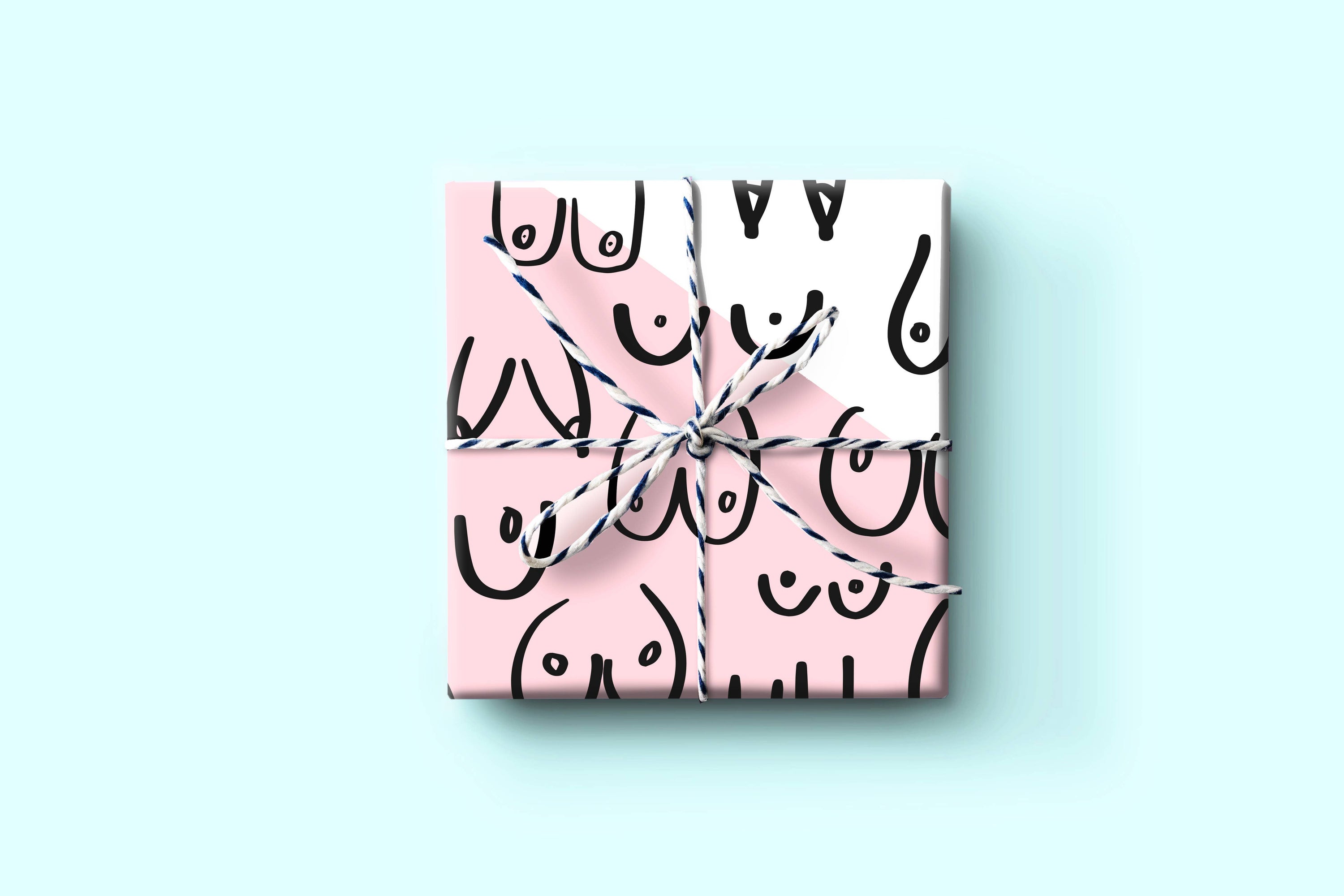 Boobies Wrapping Paper Sheet