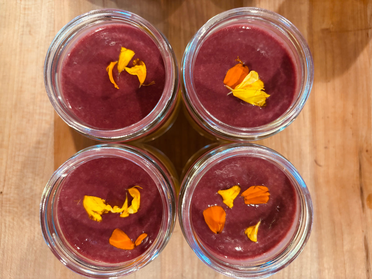 Pistachio Cherry Curd Custard GF