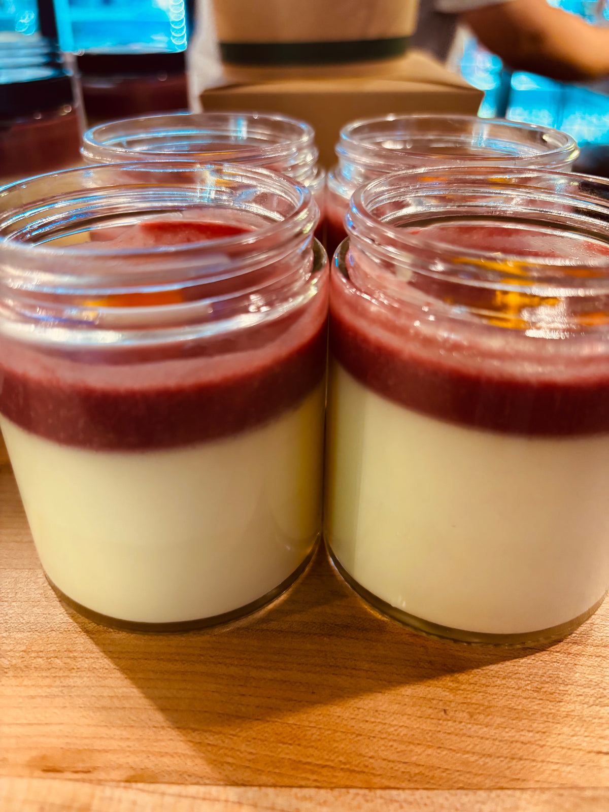 Pistachio Cherry Curd Custard GF