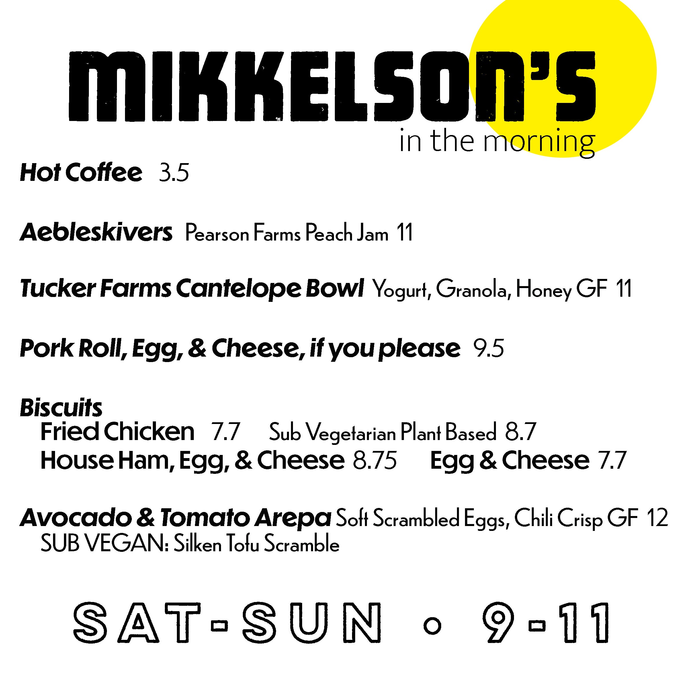 Breakfast Pop Up