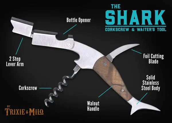 "The Shark" Waiters Tool – Corkscrew, Wine Key