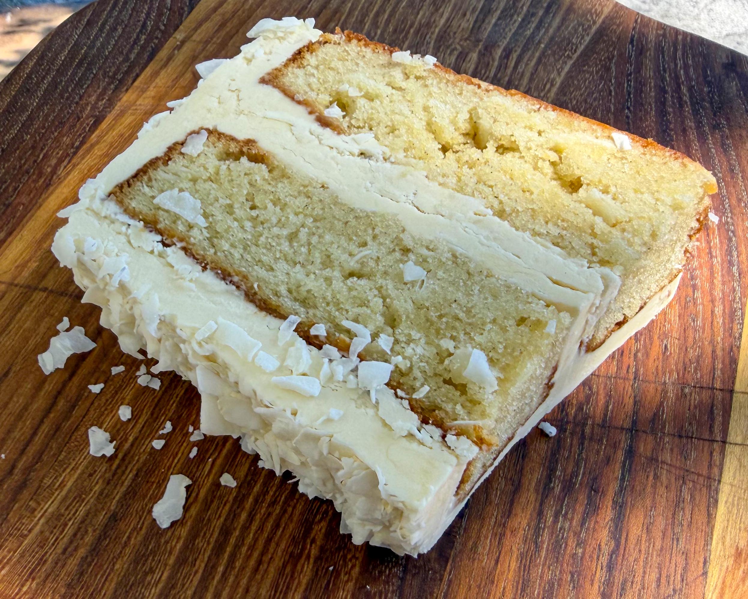 AJ's Coconut Cake Slice GF