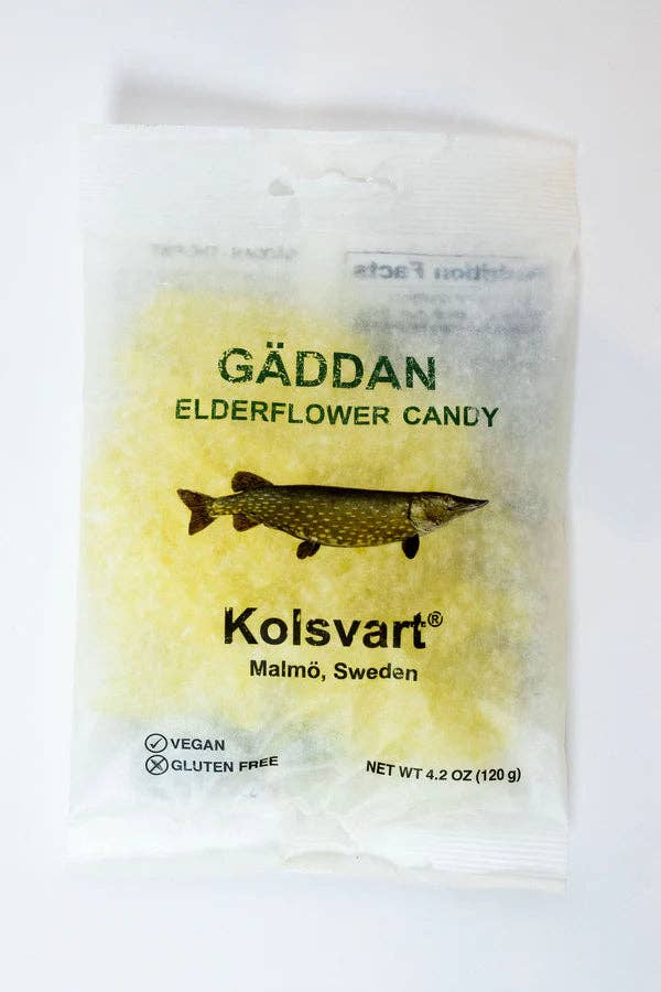 Kolsvart Elderflower Gummy Swedish Fish 4.2oz Bag