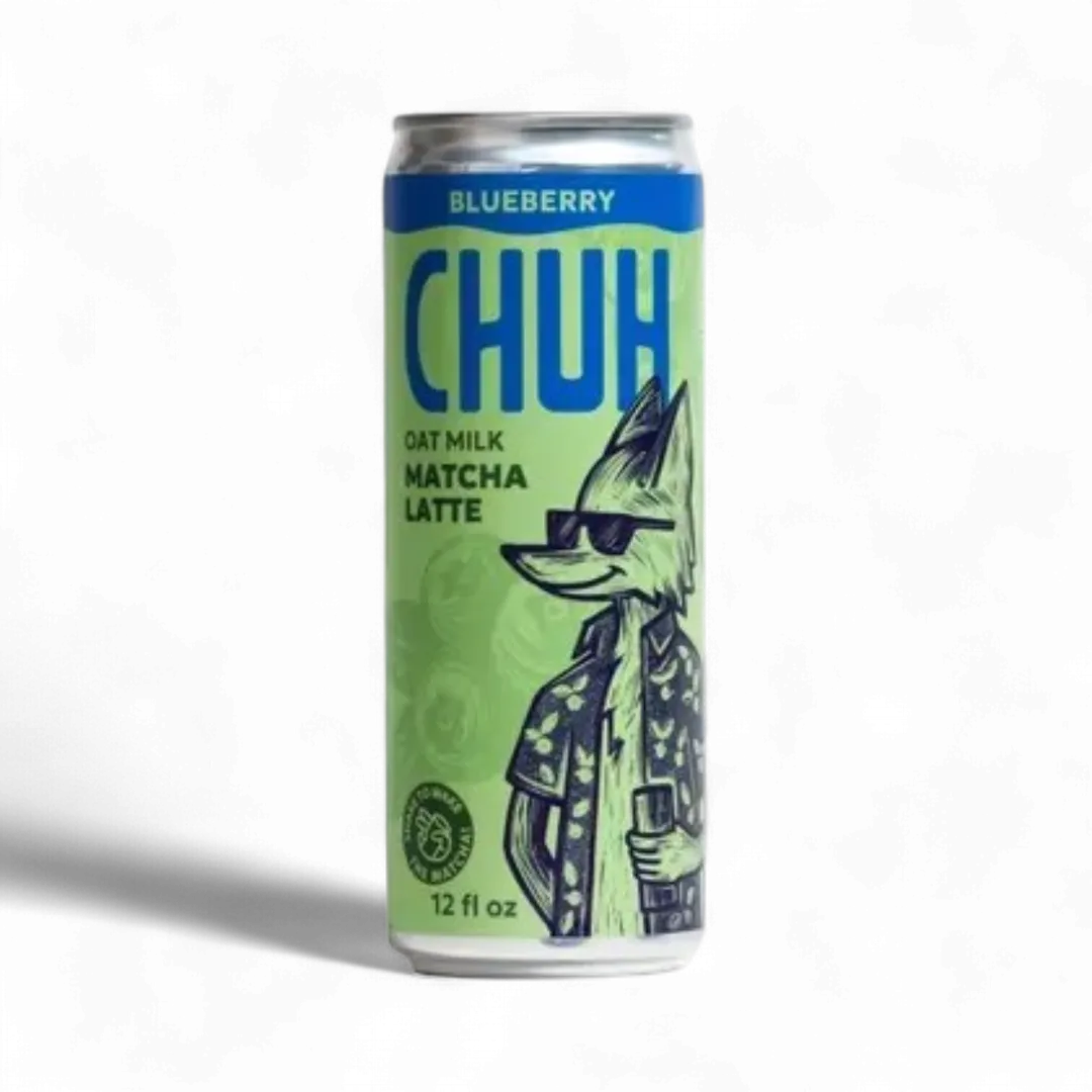 Blueberry Oat Milk Canned Matcha Latte