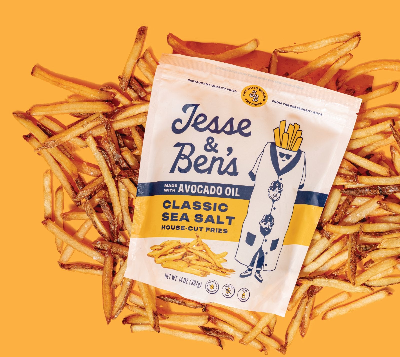 Jesse & Ben's House Cut Fries - Classic Sea Salt